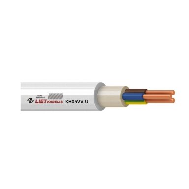 Varinis monolitinis kabelis KH05VV-U 5G6mm² , Lietkabelis