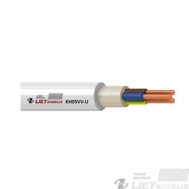Varinis monolitinis kabelis KH05VV-U 5G1,5mm² , Lietkabelis Varinis monolitinis kabelis KH05VV-U 5G1,5mm² , Lietkabelis