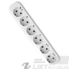Kištukinis lizdas BL-G06 6 vietų su įžeminimu ,BELLIGHT Kištukinis lizdas BL-G06 6 vietų su įžeminimu ,BELLIGHT