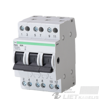 Kirtiklis (modulinis) FSD2 3P, 50A Kirtiklis (modulinis) FSD2 3P, 50A