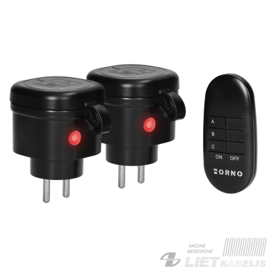 Kištukinis lizdas 2 vnt. OR-GB-460 su pulteliu, IP44, Orno