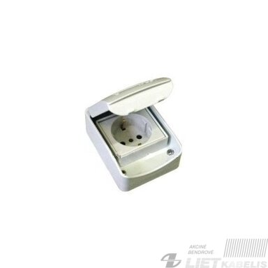 Kištukinis lizdas, įleidžiamas, 81141 16A IP65 Schuko
