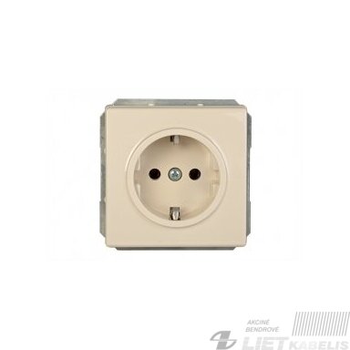 Kištukinis lizdas RP16-002-22 be įžeminimo, be rėmelio, su apsauga, smėlio sp.Lx-200, Vilma Kištukinis lizdas RP16-002-22 be įžeminimo, be rėmelio, su apsauga, smėlio sp.Lx-200, Vilma