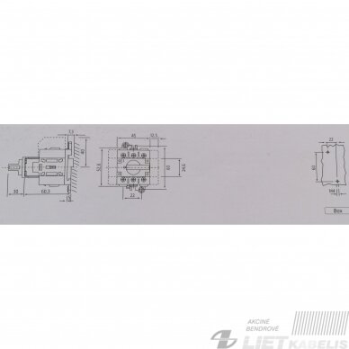 Kirtiklis modulinis SQ025003DL1N 3P 25A GG, Giovenzana 1