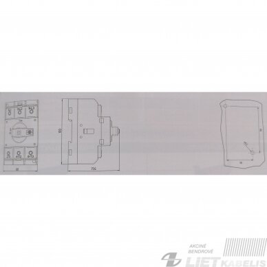 Kirtiklis modulinis SQN125003B 3P 125A su rakinama rankena GG 1 Kirtiklis modulinis SQN125003B 3P 125A su rakinama rankena GG 1