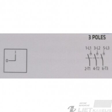 Kirtiklis modulinis SQN125003B 3P 125A su rakinama rankena GG 2 Kirtiklis modulinis SQN125003B 3P 125A su rakinama rankena GG 2