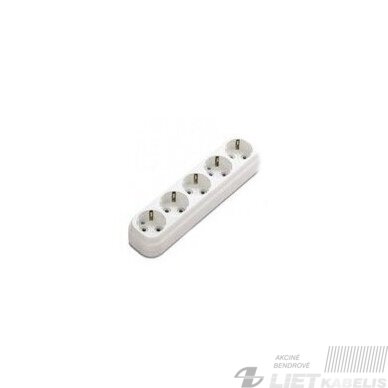 Kištukinis lizdas BL-G05 5vietų KL51su įžeminimu ,BELLIGHT