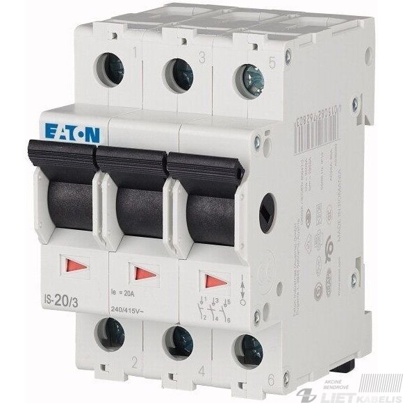 Kirtiklis modulinis 3P 20A IS-20/3, EATON Kirtiklis modulinis 3P 20A IS-20/3, EATON