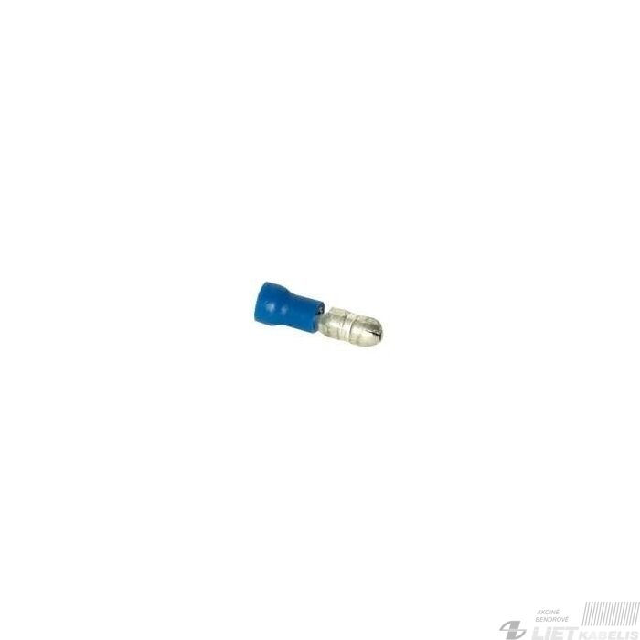 Antgalis apvalus kištukas izoliuotas d4mm 1,5-2,5mm² mėlynas 1 Antgalis apvalus kištukas izoliuotas d4mm 1,5-2,5mm² mėlynas 1