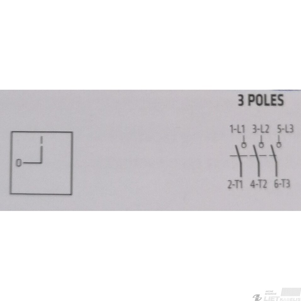 Kirtiklis modulinis SQN125003B 3P 125A su rakinama rankena GG 2 Kirtiklis modulinis SQN125003B 3P 125A su rakinama rankena GG 2