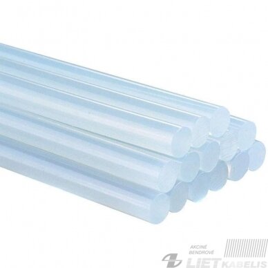 Klijų strypeliai termo 7mm, L20, skaidrūs, VPB Klijų strypeliai termo 7mm, L20, skaidrūs, VPB