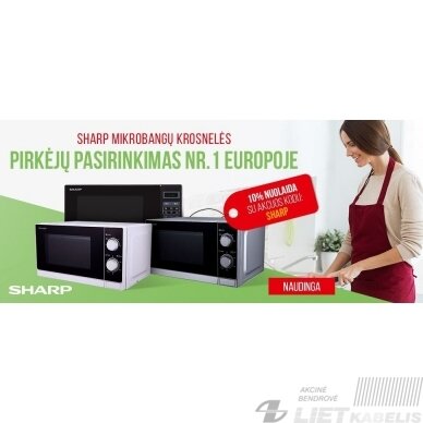 Mikrobangų kronelė R200WW Sharp 3