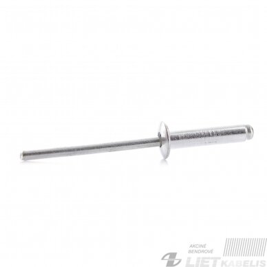Kniedės D4.0x16 aliuminės 50 vnt. Kniedės D4.0x16 aliuminės 50 vnt.