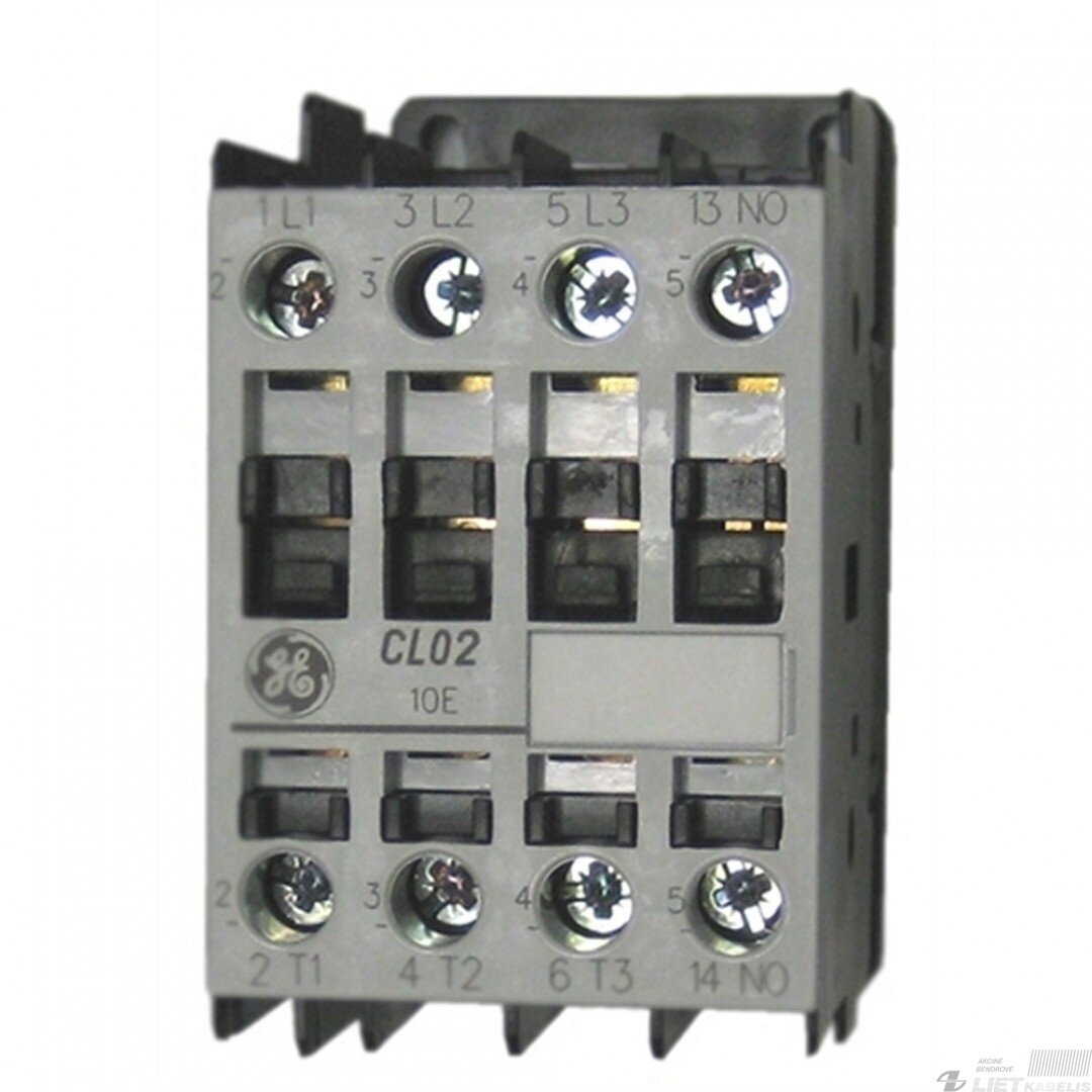 Kontaktorius CL02A310TN 18A 7.5kW GE Kontaktorius CL02A310TN 18A 7.5kW GE