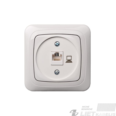 Kompiuterio lizdas IKL-001-01 be rėmelio,  baltas, Alfa