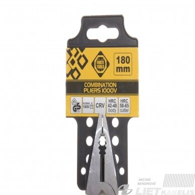 Kombinuotosios replės VDE01001-7 180mm, Forte Tools 2 Kombinuotosios replės VDE01001-7 180mm, Forte Tools 2