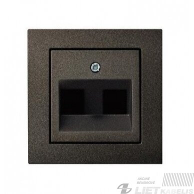 Kompiuterio lizdas 2RJ45 6kat ĮKL-002-01 be rėmelio, Epsilon, Liregus Kompiuterio lizdas 2RJ45 6kat ĮKL-002-01 be rėmelio, Epsilon, Liregus