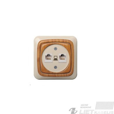 Kompiuterio lizdas Epsilon ĮKL-002-01 be rėmelio, 2 vietų, Liregus