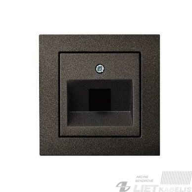 Kompiuterio lizdas, RJ45 6kat ĮKL-001-01 be rėmelio, antracito sp., Epsilon Kompiuterio lizdas, RJ45 6kat ĮKL-001-01 be rėmelio, antracito sp., Epsilon