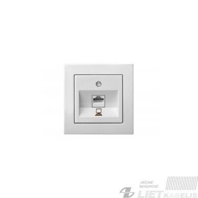 Kompiuterio lizdas, RJ45 6kat IKL-001-01 be rėmelio, baltas, Epsilon, Liregus Kompiuterio lizdas, RJ45 6kat IKL-001-01 be rėmelio, baltas, Epsilon, Liregus