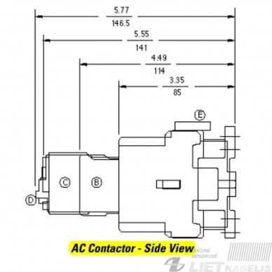 Kontaktorius CL00A310TN, 9A, 4kW, GE 1 Kontaktorius CL00A310TN, 9A, 4kW, GE 1