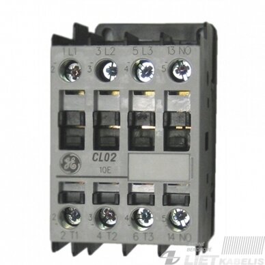 Kontaktorius CL02A310TN 18A 7.5kW GE Kontaktorius CL02A310TN 18A 7.5kW GE