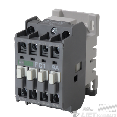 Kontaktorius FC1, 9A, 4kW, PF Kontaktorius FC1, 9A, 4kW, PF