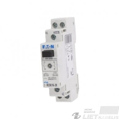 Modulinis kontaktorius su mygtuku, Z-R230/16-20(16A)Eaton Modulinis kontaktorius su mygtuku, Z-R230/16-20(16A)Eaton
