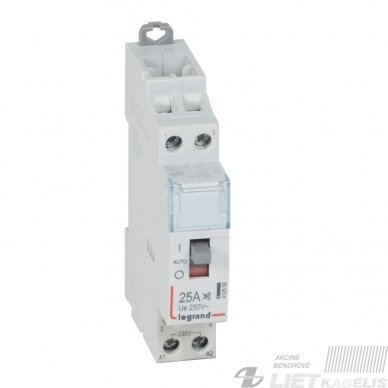 Kontaktorius modulinis CX3 CT, 1P, 24V(ON-OFF)25A, -2 NO, LEGRAND Kontaktorius modulinis CX3 CT, 1P, 24V(ON-OFF)25A, -2 NO, LEGRAND
