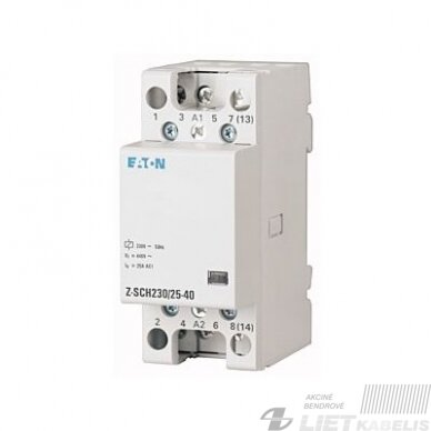 Modulinis kontaktorius Z-SCH230/3/25-40 4NO, Eaton Modulinis kontaktorius Z-SCH230/3/25-40 4NO, Eaton