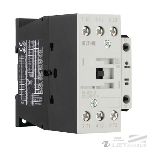 Kontaktorius DILM25-10 25A, 11kW, 4NO, Eaton Kontaktorius DILM25-10 25A, 11kW, 4NO, Eaton