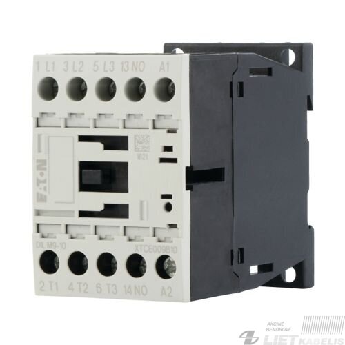 Kontaktorius DILM9-10 9A 4kW 4NO Eaton Kontaktorius DILM9-10 9A 4kW 4NO Eaton