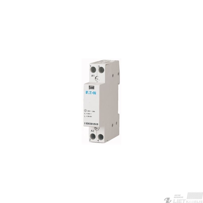 Modulinis kontaktorius Z-SCH230/1/25-20, 2NO, Eaton