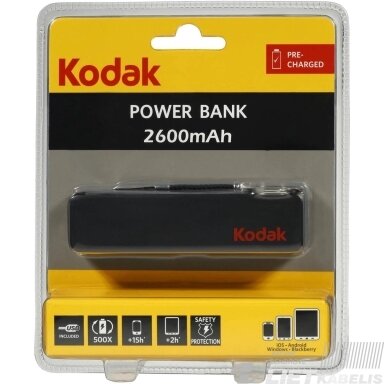 Kroviklis Power bank 2600mAh, Kodak Kroviklis Power bank 2600mAh, Kodak