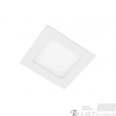 LED šviestuvas Matis plus įleidžiamas, kvadratinis  19W, 4000K, 1520Lm, IP44,GTV
