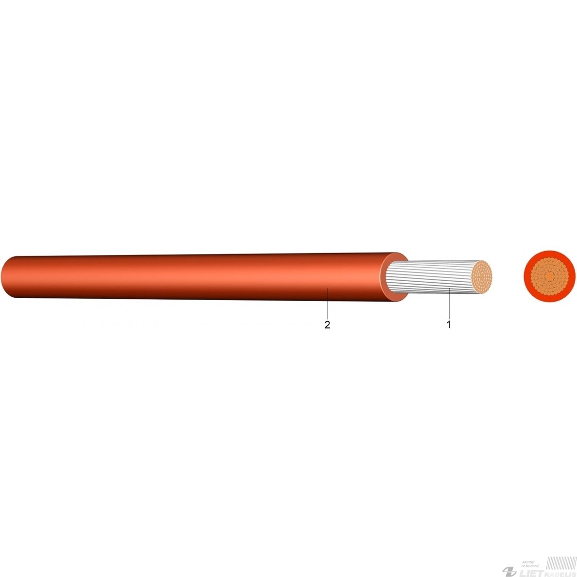Laidas SIF 0.5 mm² karščiui atsparus (+180 C) lankstus Helukabel 1 Laidas SIF 0.5 mm² karščiui atsparus (+180 C) lankstus Helukabel 1