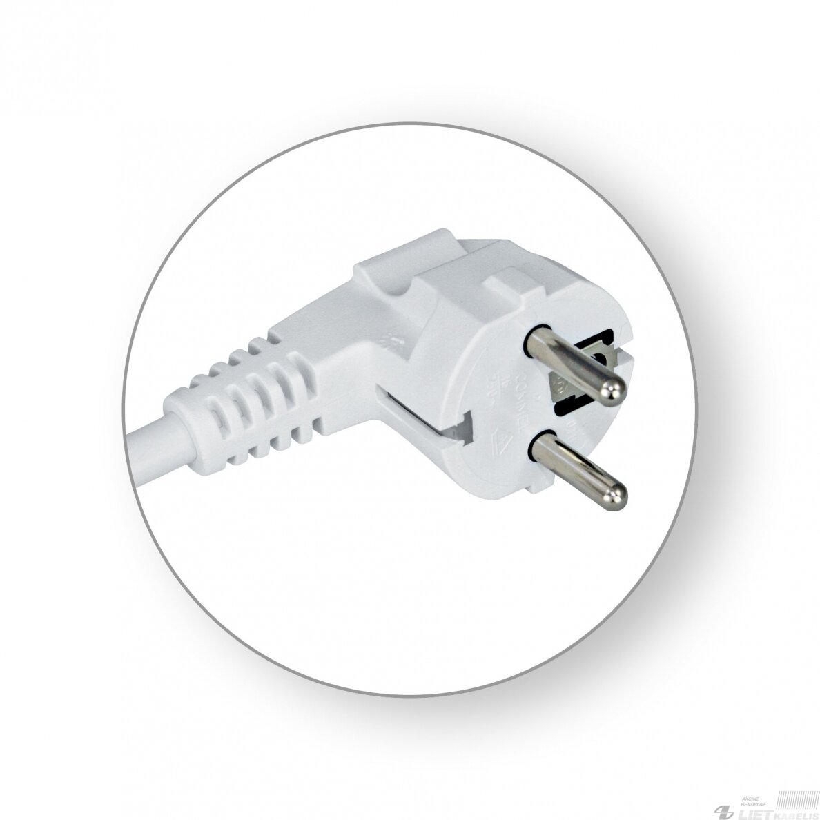 Laidas su kištuku H05VV-F 3x2,5mm²  2m, MACH Tiger 1