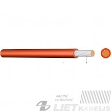 SIF 2,5 mm² karščiui atsparus (+180 C) lankstus Helukabel