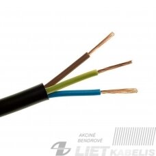 Lankstus kabelis gumine izoliacija H05RR-F 3x1,0mm² Elektrokabel