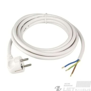 Laidas su kištuku H05VV-F 3x1,5 3m Protec Laidas su kištuku H05VV-F 3x1,5 3m Protec