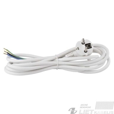 Laidas su kištuku H05VV-F 3x1,5mm², 5m, Bellight Laidas su kištuku H05VV-F 3x1,5mm², 5m, Bellight