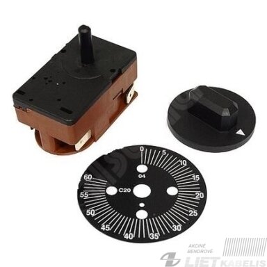Laikmatis 60min, 16A, 250V, 4 kontaktai