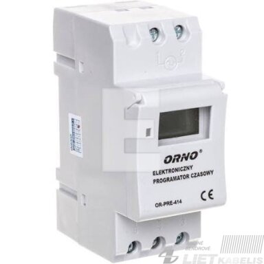 Laikmatis programuojamas 12/24 Orno OR-PRE-414