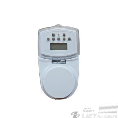 Laikmatis programuojamas savaitinis LCD IP44, SPECTOR LIGHT Laikmatis programuojamas savaitinis LCD IP44, SPECTOR LIGHT
