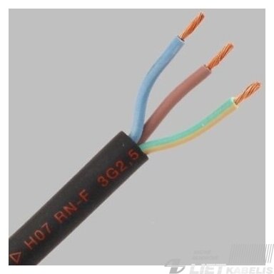 Lankstus kabelis gumine izoliacija H07RN-F 3x4.0 mm² Elektrokabel