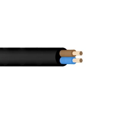 Lankstus kabelis gumine izoliacija H05RR-F 2x1,0mm² Elektrokabel Lankstus kabelis gumine izoliacija H05RR-F 2x1,0mm² Elektrokabel