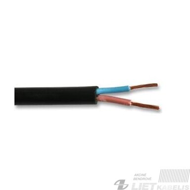 Lankstus kabelis su gumine izoliacija H05RR-F 2x2,5mm² Elektrokabel Lankstus kabelis su gumine izoliacija H05RR-F 2x2,5mm² Elektrokabel