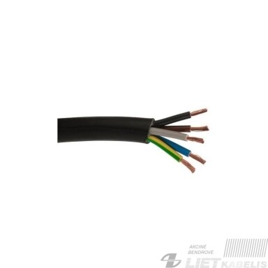Lankstus kabelis su gumine izoliacija H05RR-F 5x2.5mm² Elektrokabel Lankstus kabelis su gumine izoliacija H05RR-F 5x2.5mm² Elektrokabel