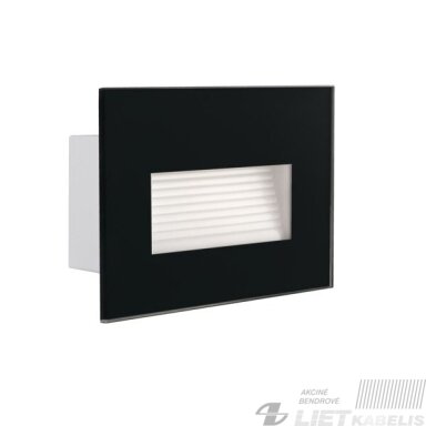 Lauko šviestuvas Glasi LED 3W, 235lm, 3000K, juoda spalva, IP44, Kanlux