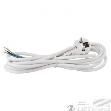 Laidas su kištuku H05VV-F 3x1,5mm², 5m, Bellight Laidas su kištuku H05VV-F 3x1,5mm², 5m, Bellight